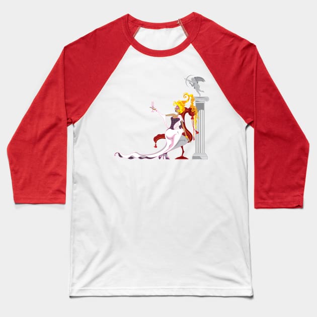 Venus & Eros Baseball T-Shirt by The Cuban Witch